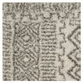 thumbnail image 5 of SAFAVIEH Hudson Raphael Geometric Shag Area Rug, Ivory/Grey, 6' x 9', 5 of 6
