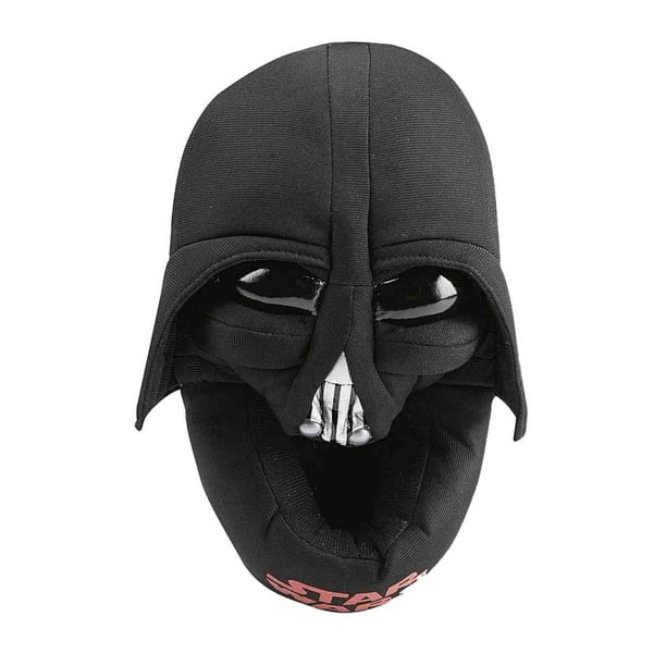 Star Wars Boys Plush Black Darth Vader Slippers Character House Shoes Walmart Com