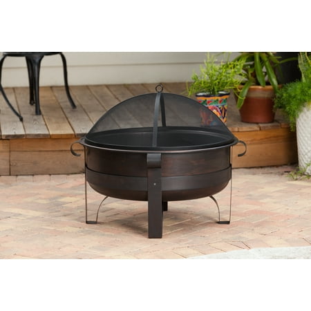 Fire Sense - Cornell Wood Burning Fire Pit - Bronze