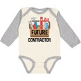 thumbnail image 3 of Inktastic Construction Future Contractor Boys or Girls Long Sleeve Baby Bodysuit, 3 of 5
