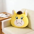 thumbnail image 7 of Year of The Horse 2028 Plush Throw Pillow, Funny Smiling/Crying Horse Plushie Figurine, Lucky Chinese Lunar New Year Mascot Zodiac Ornament for Home Store Tabletop Decor, 7 of 7