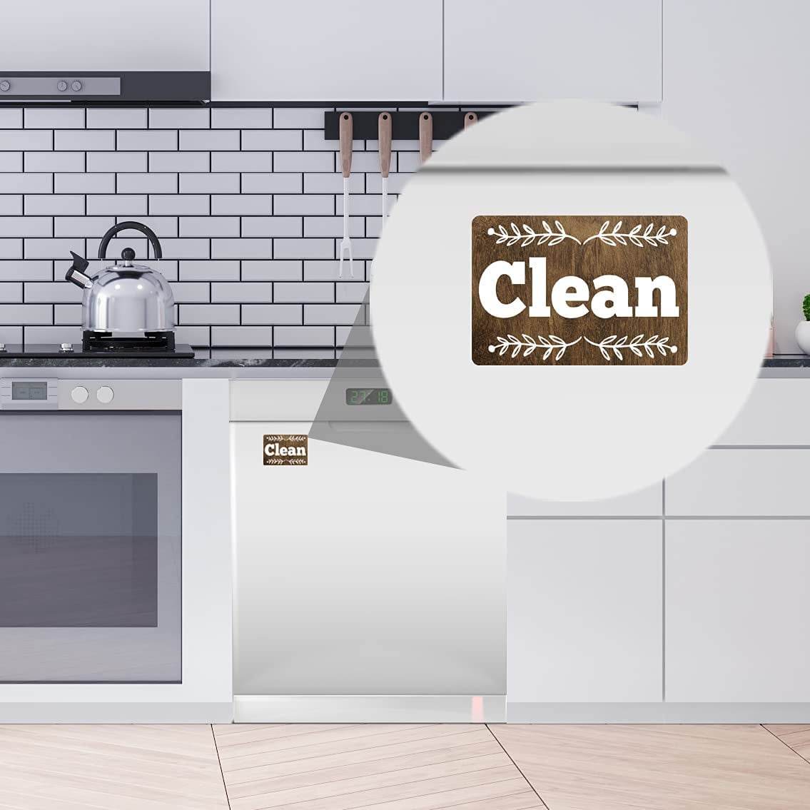 Buy Clean Dirty for Dishwasher, 3.5 X 2.4 Clean Dirty Dishwasher Sign with