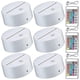 thumbnail image 1 of 6 Pieces 3d Night Led Light Lamp Base 16 Colors Base, Decorative Light Lamp Base For Acrylic And Resin Glass (white), 1 of 4