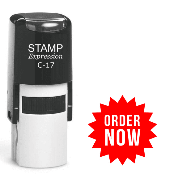 stampexpression - Order Now Self Inking Rubber Stamp - Red Ink (A-62678)