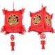 thumbnail image 3 of Linterna colgante, 2 juegos de linterna tradicional, linterna cuadrada, linterna tradicional china, diseño exquisito, 3 of 8