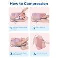 thumbnail image 5 of BAGSMART Compression Packing Cubes for Travel, Compressible Packing Cubes for Carry On Suitcase, Lightweight Travel Essentials (6-Pack (1L+2M+2S+1Shoe Bag),Pink, 5 of 7