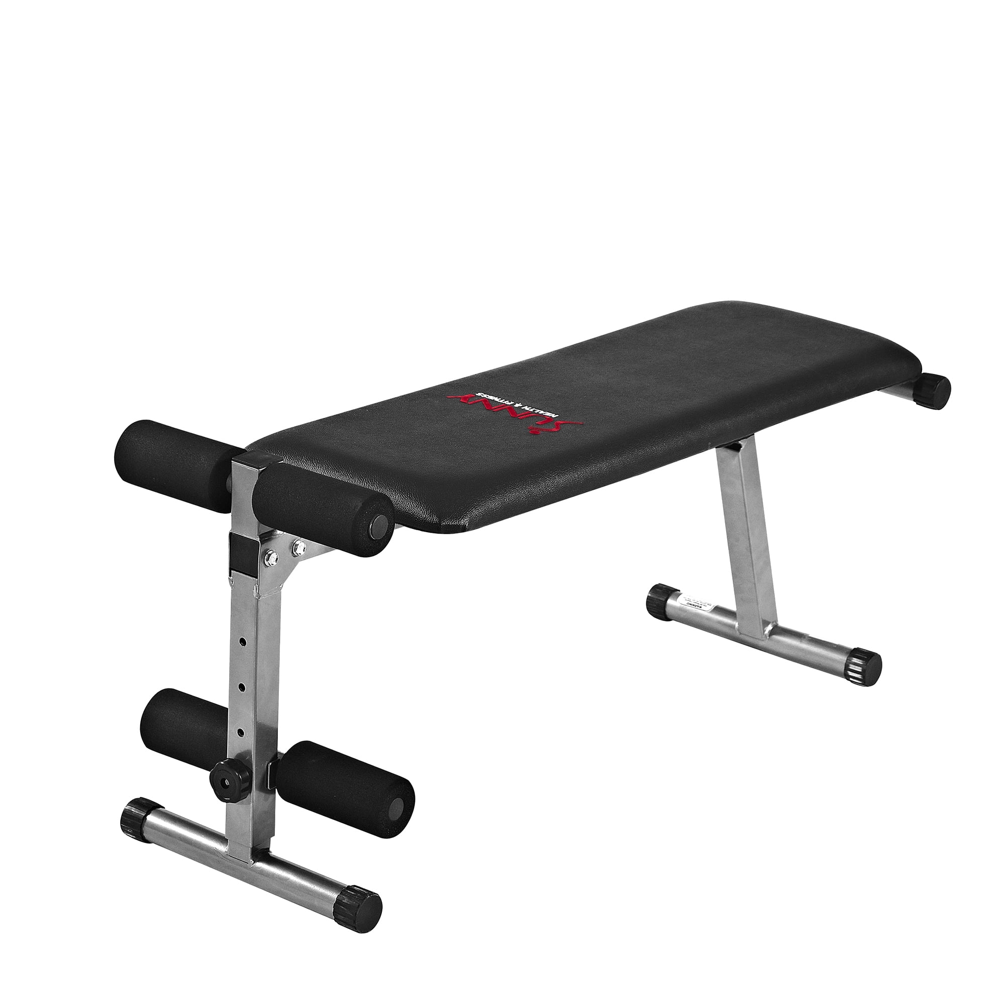 Sunny Health Fitness Multi Use 2in1 Flat Sit Up Bench For Ab Toning