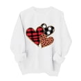 thumbnail image 3 of VKOYWKM Heart Print Sweatshirts for Women Oversized Valentine's Day Pullover Pink Long Sleeve Crewneck Sweatshirt Valentine's Gifts Pullover Tops, 3 of 7