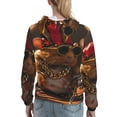 thumbnail image 7 of Lsque Hip-Hop Guinea Pig. Pattern Casual Women's Hoodie,Hooded Sweatshirt with Kangaroo Pocket,Pullover Hoodie with Eye-catching Drawstrings-X-Large, 7 of 7