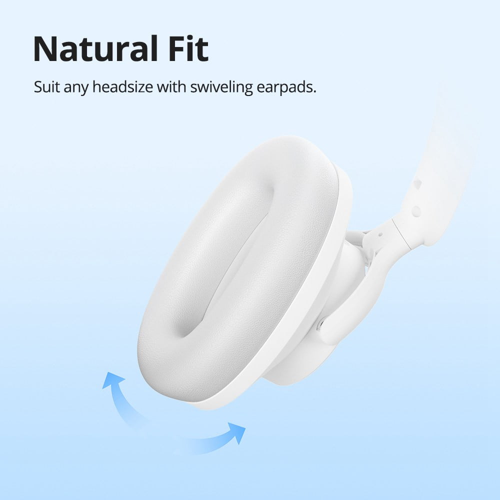 Tronsmart SOUNFII Q20 Bluetooth Single Feed Noise Cancelling Over-Ear Headphones White