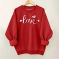 thumbnail image 5 of Hvyesh Valentine's Sweatshirt for Women Love Heart Pullover Shirts Casual Long Sleeve Valentine Tshirt Clothes Tops, 5 of 5