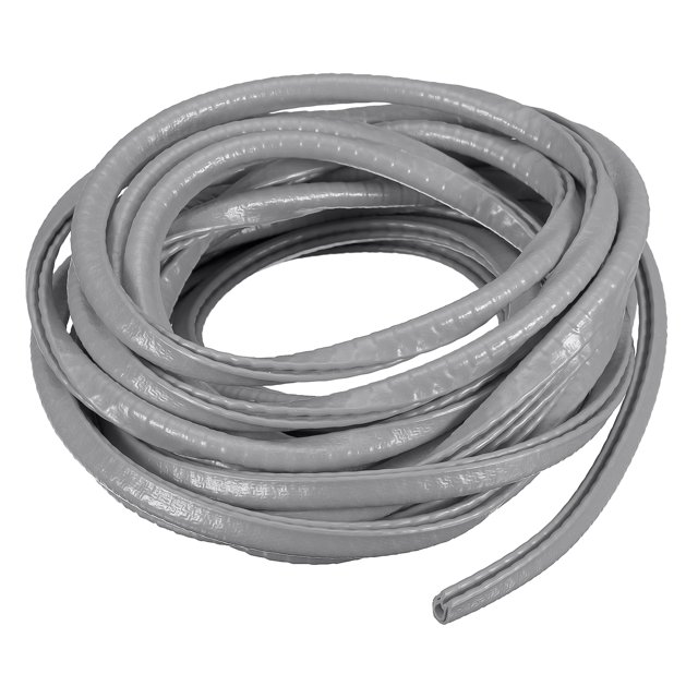 Moldura de borde de canal U 16.4 Pies goma protección gris Unique Bargains
