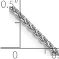 thumbnail image 5 of 14K White Gold Wg 1.7mm D/C Spiga Chain (30 X 1.7) Made In Peru pen128-30, 5 of 5