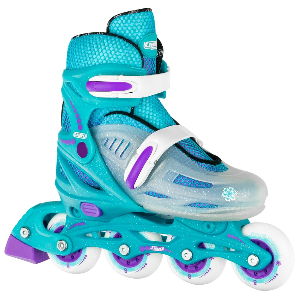 Crazy Skates Adjustable Inline Skates for Girls and Boys Adjust to
