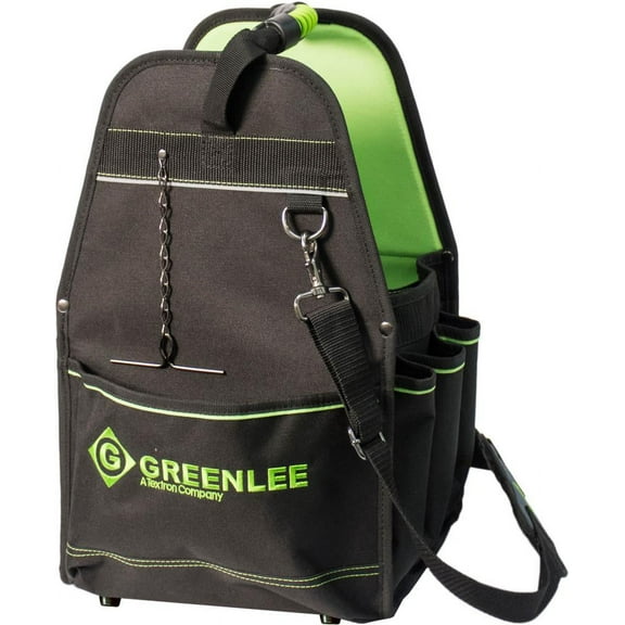 Greenlee Tool Bag, Polyester, Black, 27 Pockets 0158-24
