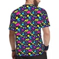 thumbnail image 4 of 80S Neon Shapes T Shirt Summer Vintage Pattern Streetwear T-Shirts Popular Tshirt For Men, 4 of 5