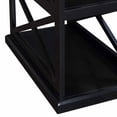 thumbnail image 5 of Convenience Concepts Coventry Chairside End Table with Shelves, Black, 5 of 7