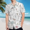thumbnail image 5 of High Quality Hawaiian Shirts for Men Short Sleeve Aloha Beach Shirt Floral Summer Casual Button Down Shirts Blouses LFGM2A, 5 of 7