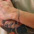 thumbnail image 3 of Nuragold 14K Real White Gold Rope Diamond Cut Chain Bracelet 7"-9" (2mm-5mm) Italian Jewelry for Men & Women, 3 of 16