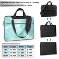 thumbnail image 6 of YFYANG 15.6 inch Universal Laptop Bag Oxford Cloth Laptop Sleeve, Multi-functional Cyan Abstract Watercolor Texture Pattern Notebook Computer Messenger Bag Handbag, 6 of 8