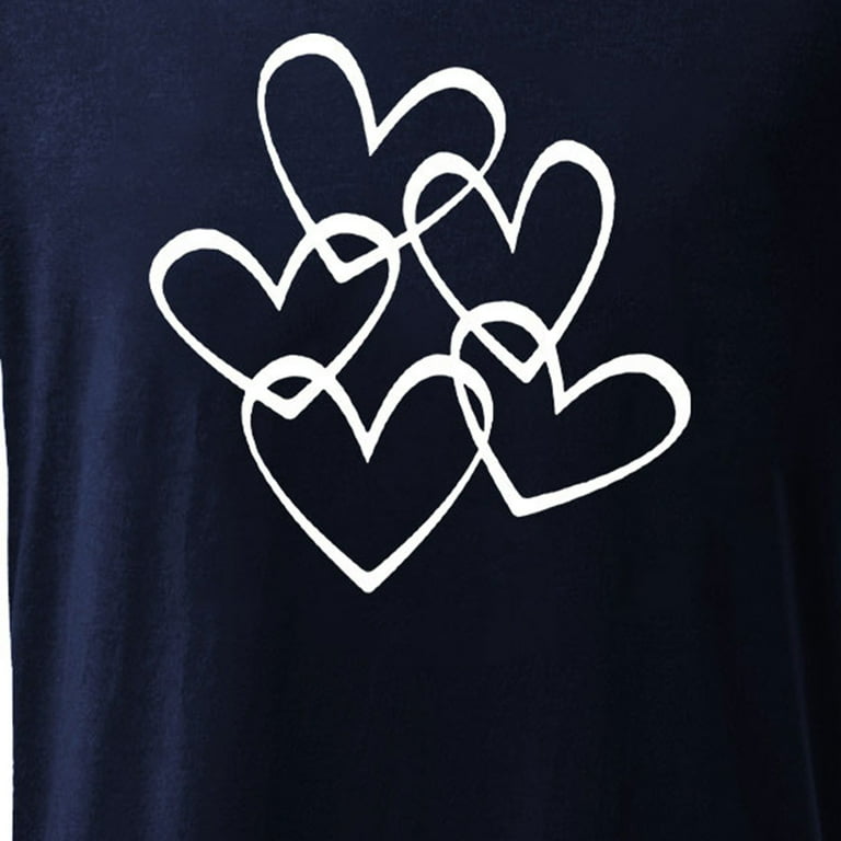 Valentine's Day Deals! ZVNAΖH Mens Short Sleeve T Shirts Love
