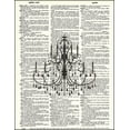thumbnail image 2 of Chandelier - Dictionary Art Print Printed On Authentic Vintage Dictionary Book Page - 8 x 10.5, 2 of 3