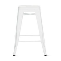 Tolix Stool White 26" - Replica
