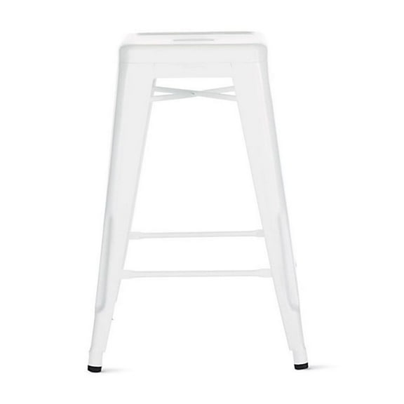 Tolix Stool White 26" - Replica