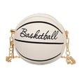 thumbnail image 2 of Bolso de hombro casual en forma de baloncesto para el trabajo de vacaciones de viaje al aire libre, 2 of 8