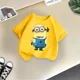 thumbnail image 5 of Ropa de verano para niños de Mi villano favorito, camiseta de algodón cómoda e informal para niños, camiseta de algodón para muñecas, Minions divertidos para niños y niñas, 5 of 5
