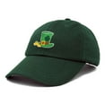 thumbnail image 4 of DALIX St. Patricks Leprechaun Hat Womens Embroidered Baseball Cap in Dark Green, 4 of 6