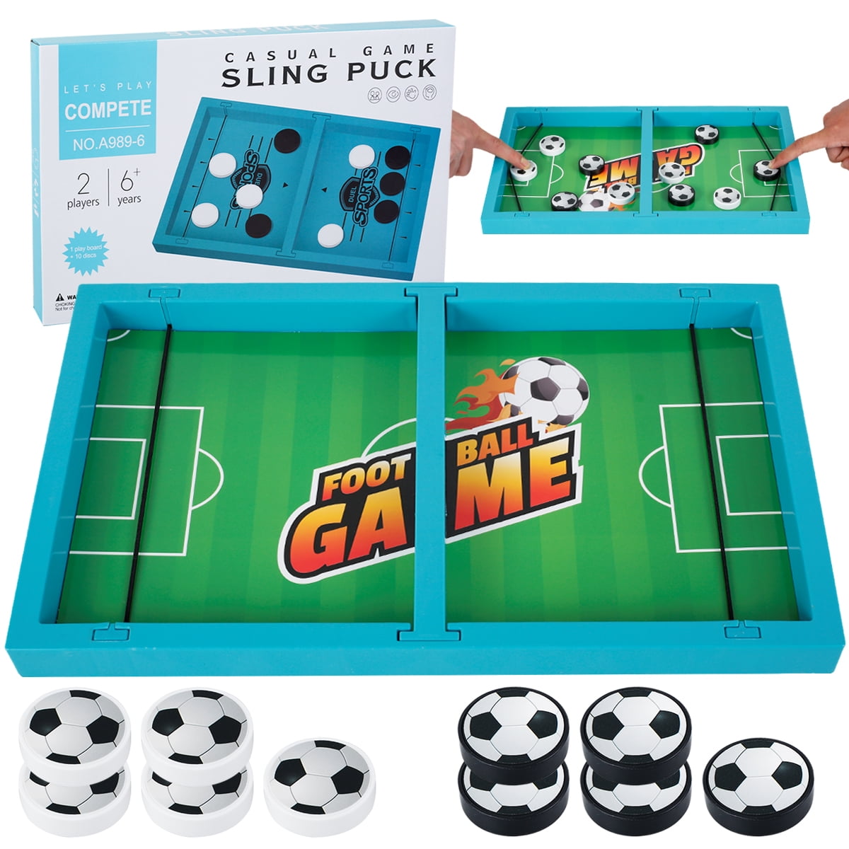 Retrok Fast Puck Game Plastic Hockey Football Board Game Funny Family Interactive Games with