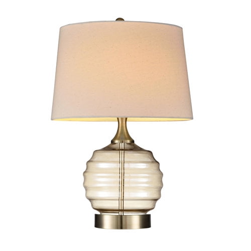 Ore International 22.5" Tuscan Sun Glass Table Lamp
