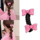 thumbnail image 2 of 2Pieces Bowknot Hair Elastic For Girls Lovely Scrunchie Hair Ties Hair Accessories For School Kids And Holiday Headwear Yellow, 2 of 4