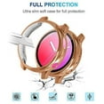 thumbnail image 2 of GFDYREE [2Pack] Compatible with Samsung Galaxy Watch Active 2 Screen Protector Case 44mm, Bumper Full Around Cover for Samsung Galaxy Watch Active2 44 (Clear-Rose Gold, 44mm), 2 of 7