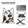 thumbnail image 4 of Gaeub Brown Cow Drawstring Backpack Bag Sport Gym Sackpack Heavy Duty String Backpack for Men Women-Medium, 4 of 6