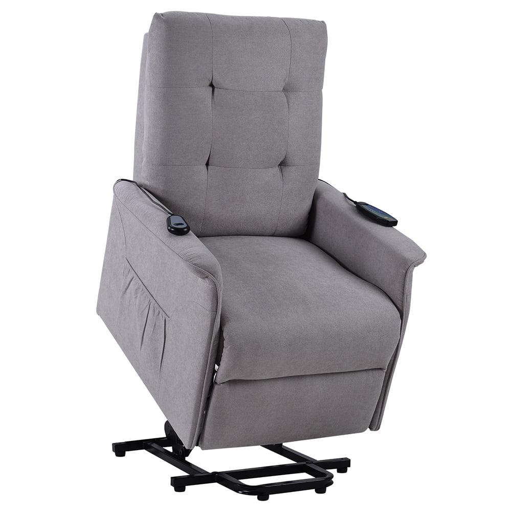Private Jungle Power Lift Chair for Elderly with Adjustable Massage Function, Heat Recliner Chair for Living Room, Light Grey Private Jungle Power Lift Chair for Elderly with Adjustable Massage Function, Heat Recliner Chair for Living Room, Light Grey
