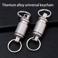 thumbnail image 3 of Monstrate Car Key Chain Double End Keyring Hanging Holder Portable Removable Outdoor Handicraft Purse Keychain Storage Backpack Type2, 3 of 6