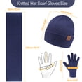 thumbnail image 6 of FZ FANTASTIC ZONE Mens Winter Warm Beanie Hats Long Scarf Neck Touchscreen Gloves Set Ribbed Knit Skull Caps Scarves Gloves for Women Man, 6 of 6