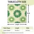thumbnail image 2 of Green Tie Dye Square Fitted Tablecloth with Elastic Edge,Square Table Cover,Washable Elastic Table Cover for Home Kitchen Party Decor 34"x34", 2 of 6
