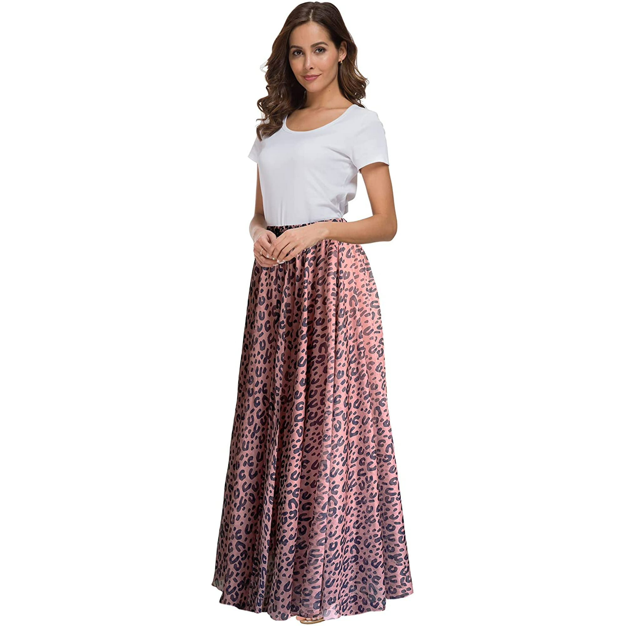 Women Full/Ankle Length Blending Maxi Chiffon Long Skirt Beach Skirt |  Walmart Canada