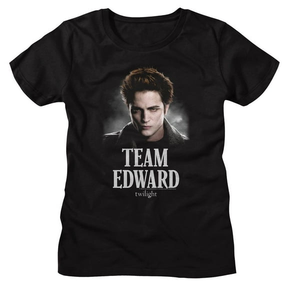 Twilight Team Edward Black Women's T-Shirt Xl