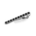 thumbnail image 1 of Hombres Metal Siliver Tone Simple Corbata Tie Bar Broche Clip Mejor regalo de Navidad, S08 Feliz Sencillez, 1 of 1