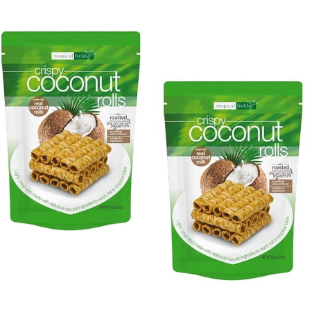 2 pack Tropical Fields Crispy Coconut Rolls