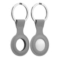 thumbnail image 4 of lionlar Housse de Protection en Silicone avec Porte-Clés Anti-Perte, Compatible avec Airtags Gris, 4 of 7