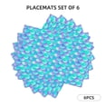 thumbnail image 3 of Placemats Set of 6, Pearl purple blue fish scales Place mats for Dining Table Indoor/Outdoor, Cute Heat Resistant Washable Table Mats(18" x 12"), 3 of 8