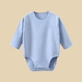 thumbnail image 2 of Kaemgyyd 0-24 Months Unisex Baby Bodysuits Fall Newborn Outfit Long Sleeve Crew Neck Romper Undershirt Soft Cozy Sleeper Bodysuit, 2 of 3