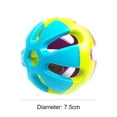 thumbnail image 5 of UDIYO Pet Playing Ball Ball Shape Durable Colorful Cats Playing Ringing Ball for Chewing, 5 of 7