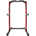 thumbnail image 2 of FlexWave Full Power Rack, Red & Black, 3x3 Steel, Four-Post Design for Home & Commercial Gym Use, 2 of 7