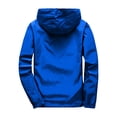 thumbnail image 4 of Sewkxo Mens Rain Jacket Lightweight Windbreaker Waterproof Raincoat Cycling Running Hiking Gear Hood Packable,Royal Blue M, 4 of 6